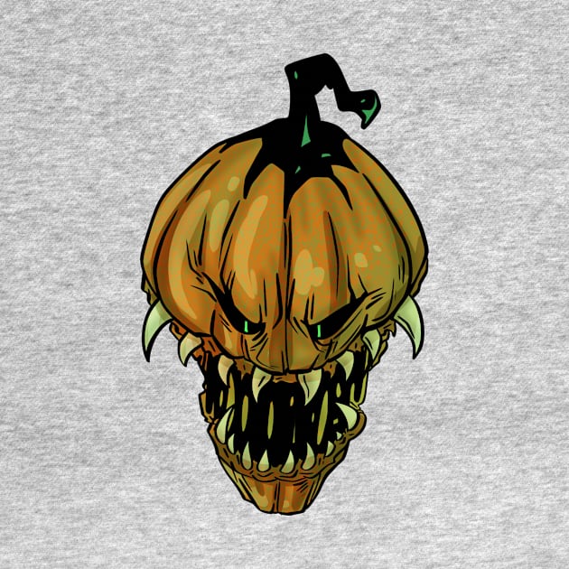 Scary horror Pumpkin face Halloween two by ThatJokerGuy